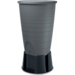 PROSPERPLAST Sud na dešťovou vodu s podstavcem a příslušenstvím PERUNO SET světle šedý 260l – Sleviste.cz