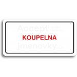 ACCEPT Piktogram KOUPELNA - bílá tabulka - barevný tisk – Hledejceny.cz