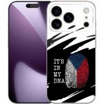 mmCase na iPhone 17 Pro - vlajka otisk prstu černobílé pozadí – Zboží Mobilmania