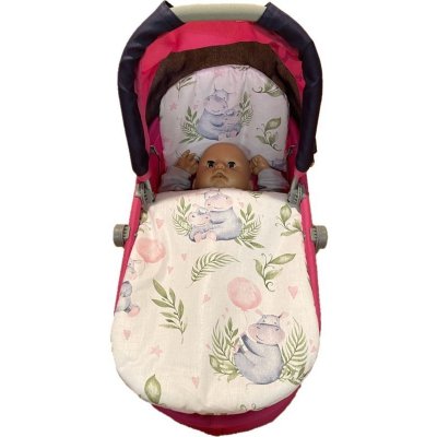 SDS Peřinky do kočárku pro panenky Hrošíci baby /Polyester 27x40 cm / 25x20 cm – Zboží Mobilmania