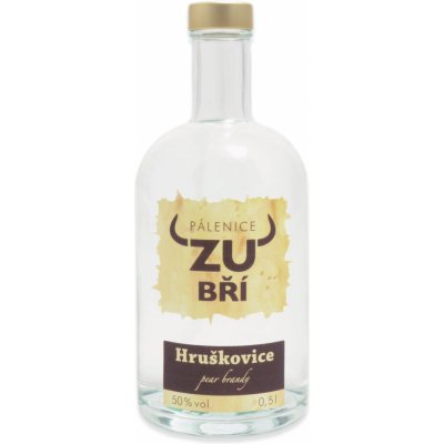 Pálenice Zubří Hruškovice 50% 0,5 l (holá láhev) – Zboží Dáma