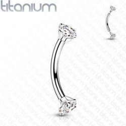 Šperky4U piercing do obočí titan TIT1131C-12123