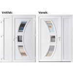 Soft Dvoukřídlé vchodové 3D 5901+Panel Plný Bílá/bílá pravé 150 x 200 cm – Hledejceny.cz