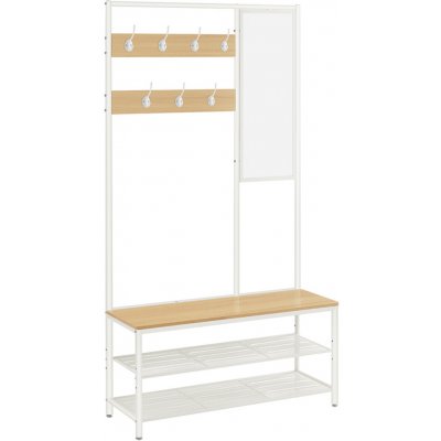 Vasagle Stojan na kabáty, 98×35×180cm, bílý – Zboží Mobilmania