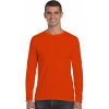 Pánské Tričko Gildan bavlněné tričko s dlouhými rukávy SOFTSTYLE oranžová