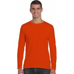 Gildan bavlněné tričko s dlouhými rukávy SOFTSTYLE oranžová
