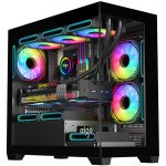darkFlash C218M + 6 fans ARGB black – Zboží Mobilmania