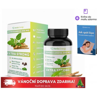 Herbs Energy Ashwagandha extrakt z kořene 800 mg, 90 kapslí