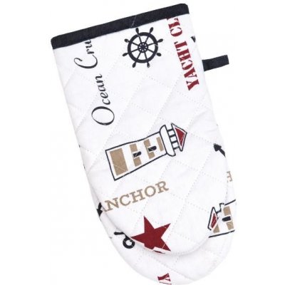 SCANquilt chňapka DEKORO sailing bílomodročervená 15 x 30 cm – Zboží Dáma