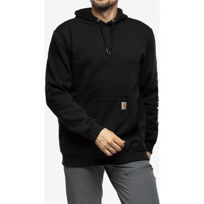 Carhartt Sleeve Logo hooded Sweatshirt black – Zboží Dáma