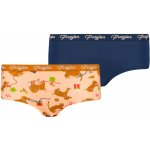 Penguins Dámské kalhotky 2P Frogies Christmas modrá – Zboží Dáma