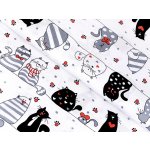 Bavlněná látka - zamilované kočky - metráž šířka 160 cm – Sleviste.cz