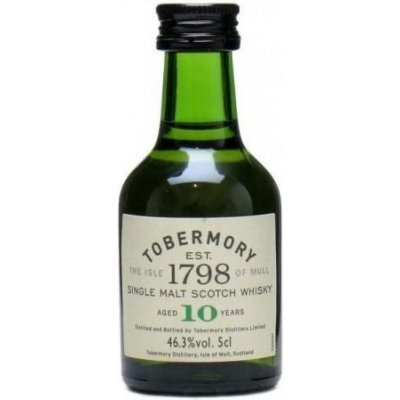 Tobermory Single Malt Scotch Whisky 10y 46,3% 0,05 l (holá láhev) – Zbozi.Blesk.cz