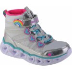 Skechers kozačky Heart Lights Sweet Styling 302668L/SMLT Silver – Sleviste.cz