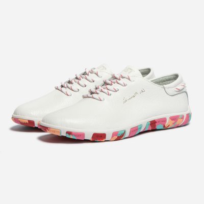 TBS Jazaru Dámské kožené polobotky J7I97 bílé – Zboží Dáma