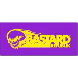 Bastard Republik Classic žluté logo Samolepka