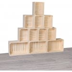 ČistéDřevo Dřevěné bedýnky knihovna 180x160x24 cm – Sleviste.cz