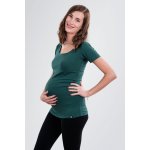 Bobánek těhotenské tričko krátký rukáv tmavě zelené – Hledejceny.cz