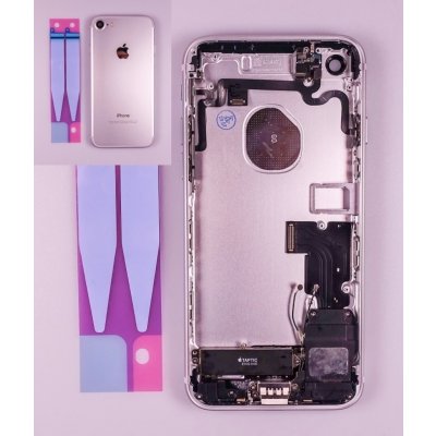 Kryt Apple iPhone 7 4,7 zadní + střední stříbrný