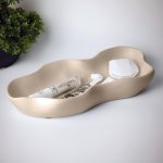DESS Craft Studio Lago – Černá dekorační mísa s nadčasovou elegancí Barva: 5 - Světlá béžová – Hledejceny.cz