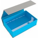 Kartonový box Feldherr Half Size 75 mm modrý – Zboží Živě