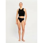 Modibodi Menstruační tanga Modicomfort Seamless Hi Waist Thong Light Black – Zboží Dáma