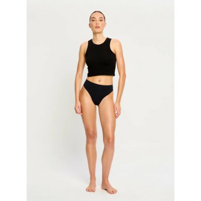 Modibodi Menstruační tanga Modicomfort Seamless Hi Waist Thong Light Black – Zboží Dáma