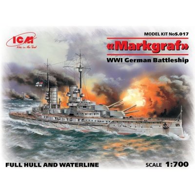 ICM Markgraf WWI German battleship S.017 1:700