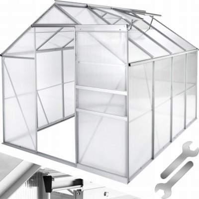 TecTake 402476 bez základny 250 x 185 x 195 cm hliník – Zboží Dáma