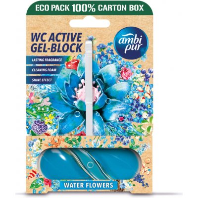 AMBI PUR WC Active gel blok 2 x 45 g vodní květy – Zboží Dáma