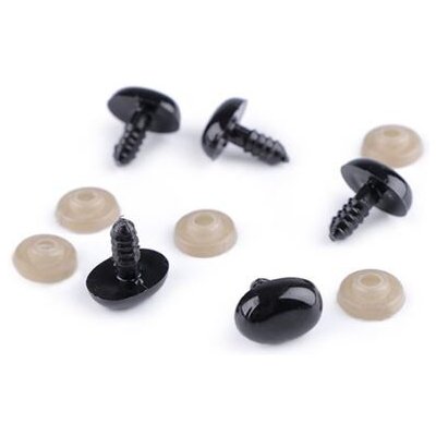 Bezpečnostní čumák 11x15mm černý (sada 5 párů) – Sleviste.cz