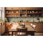 DIMEX KI-420-164 Fototapeta do kuchyně Žluté kachličky, rozměry 420 x 60 cm – Zboží Dáma