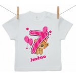 Boodyy Tričko s krátkým rukávem Mám 7 let s medvídkem pro holčičku – Hledejceny.cz