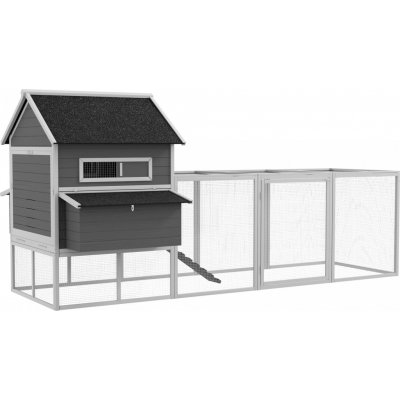 PawHut Kurník s hnízdem 347 x 160 x 150 cm | – Sleviste.cz