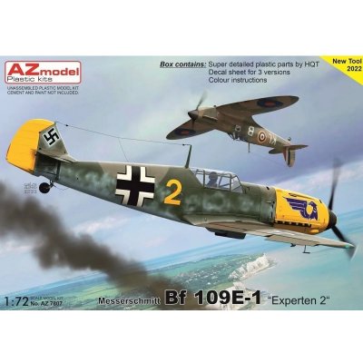 AZ model Messerschmitt Bf 109E 1 Experten 2 3x camo7807 1:72