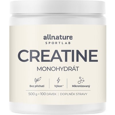 Allnature Sportlab Creatine monohydrát 500 g – Hledejceny.cz
