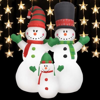 Nabytek XL Vánoční nafukovací rodina sněhuláků LED IP44 240 cm – Zboží Mobilmania