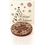 Čokoládovna Troubelice Čokoládové kolečko "Krásné Vánoce" mléčná 51% 18 g – Zboží Dáma