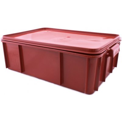 Plastová přepravka na maso T25 s víkem, 600*400*170 mm – Hledejceny.cz