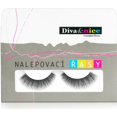 Diva & Nice Cosmetics Nalepovací řasy č. 0020 bez lepidla – Zboží Mobilmania