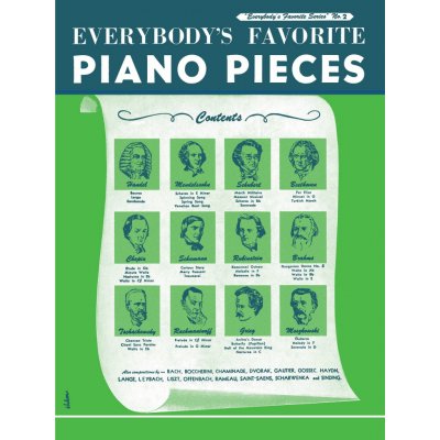 Music Sales America Noty pro piano Everybody's Favorite Piano Pieces – Zboží Dáma