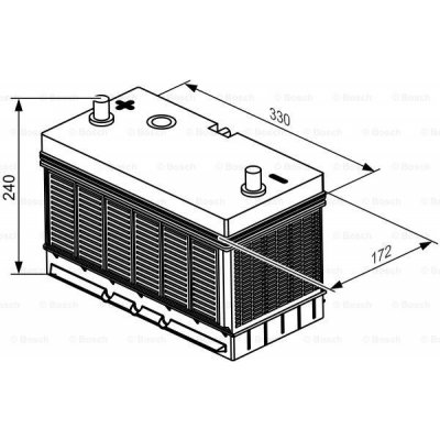 Bosch T3 12V 105Ah 800A 0 092 T30 520 – Zbozi.Blesk.cz