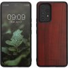 Pouzdro a kryt na mobilní telefon Samsung Pouzdro KWmobile Dřevěné Samsung Galaxy A53 5G Dark Red