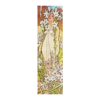 Záložka Alfons Mucha Lilie – Sleviste.cz