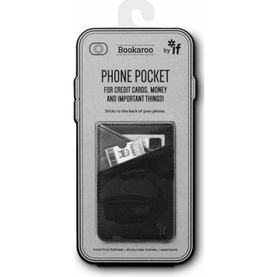 Pouzdro If Bookaroo Phone Pocket kapsička na telefon na doklady černé 195 x 95 x 18 mm – Zbozi.Blesk.cz