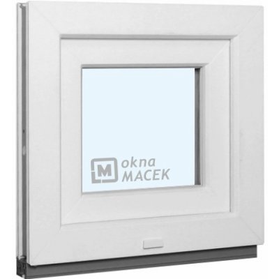 KNIPPING Plastové okno - 70 AD 500x500 mm S bílá/bílá Sklo: ornamentální (kůra čirá) – Hledejceny.cz