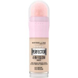 Maybelline Instant Age Rewind Perfector 4-In-1 Glow rozjasňující tekutý make-up s houbičkou 00 Fair 20 ml