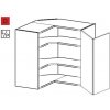 Koupelnový nábytek EBS rohová lomená, 65 cm, dub halifax tabák EH65RLH-old