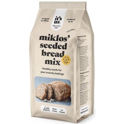 Naturbit It´s us Miklos Bezlepková moučná směs na přípravu vícezrnného chleba 500g – Zboží Mobilmania