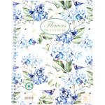 Pigna Kroužkový blok Nature Flowers A5, čtverečkovaný 60 listů – Zboží Živě